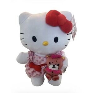 Hello Kitty & Bear Let Me Call You Sweetheart Plush Side Stepper Musical Toy NEW